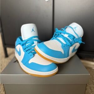 Nike Mens Blue BubbleGum Jordan Shoes